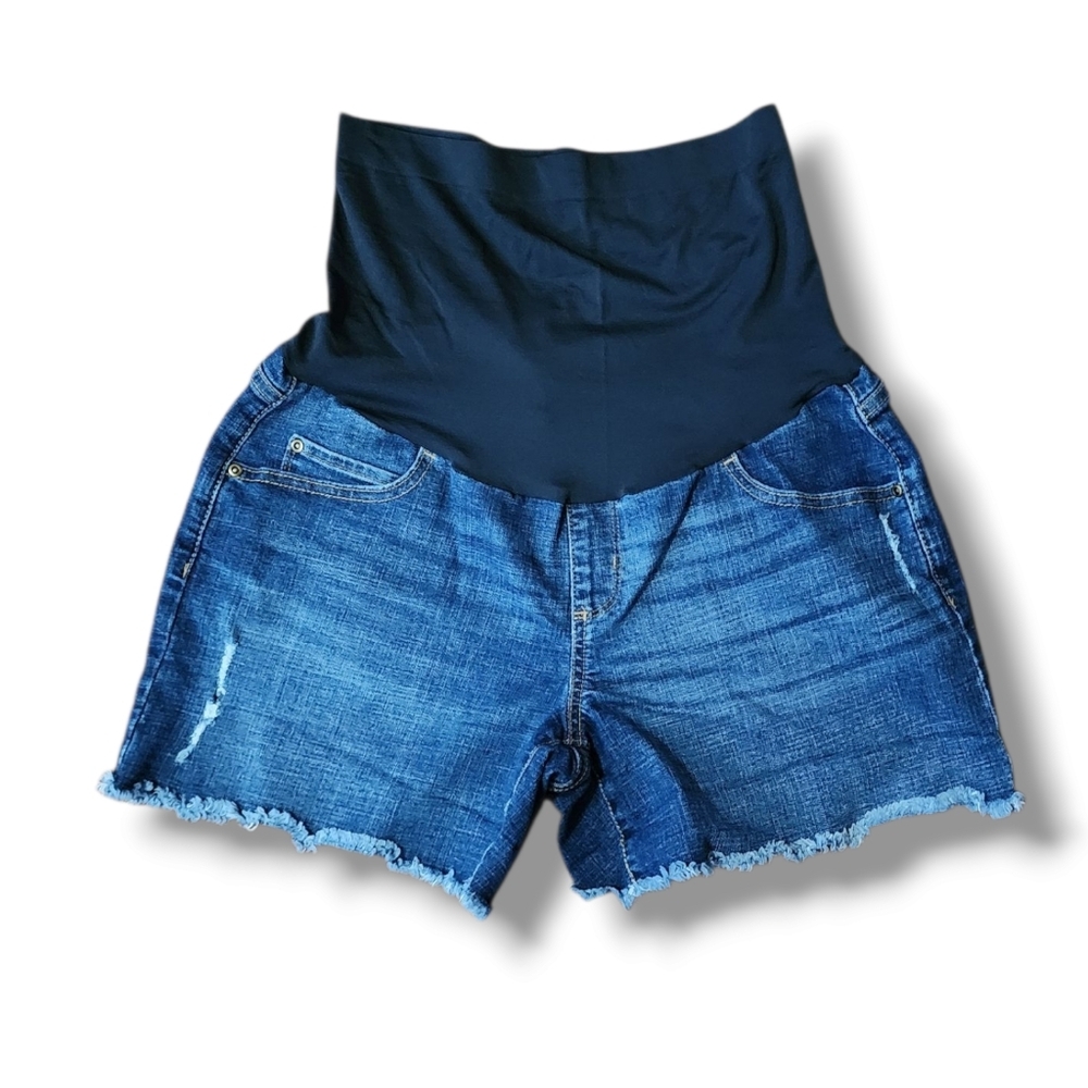 Sonoma Full Panel Maternity Jean Shorts.